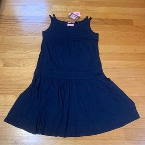 Juicy Couture Pam Gela Regal Jersey Sleeveless Dress Navy Blue Youth 14